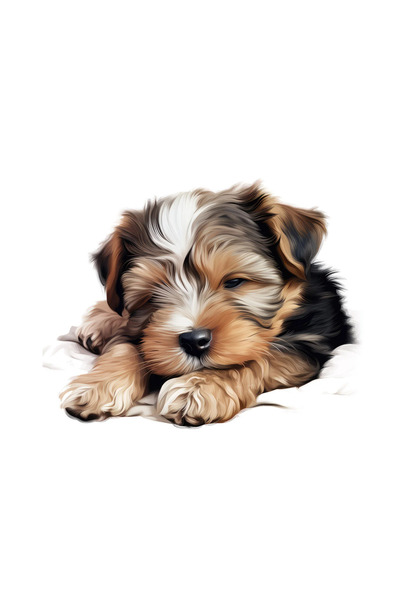 INOVATIX Set 8 piese, Sticker Biewer Terrier, INOVATIX®. 6 cm