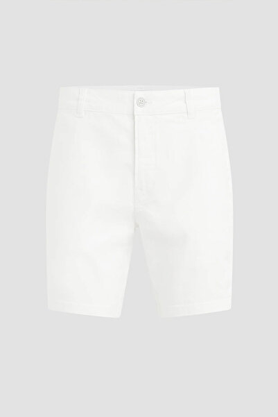 Hudson DENIM CHINO BERMUDA SHORTS - - 33, WHITE