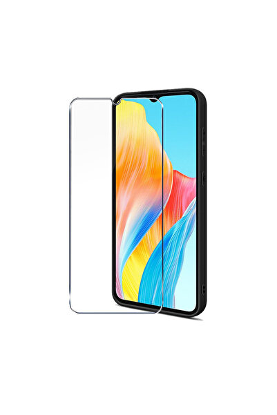 Nettech Oppo A38 Uyumlu Kılıf Dostu Cam Ekran Koruyucu (Şeffaf)