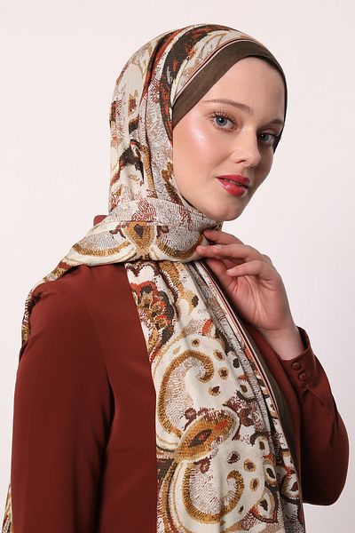 LuvenSara Patterned Silk Shawl
