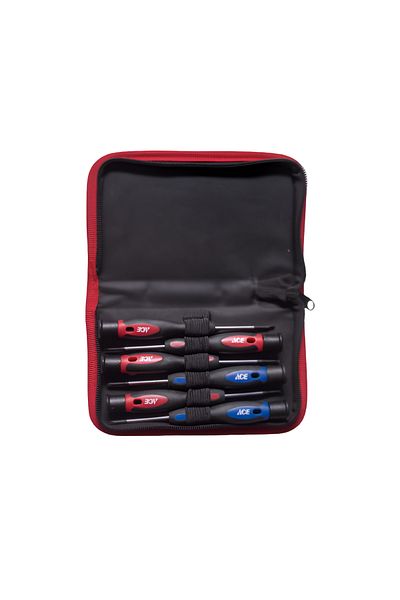 ACE 6-Piece Precision Screwdriver Set Multicolor