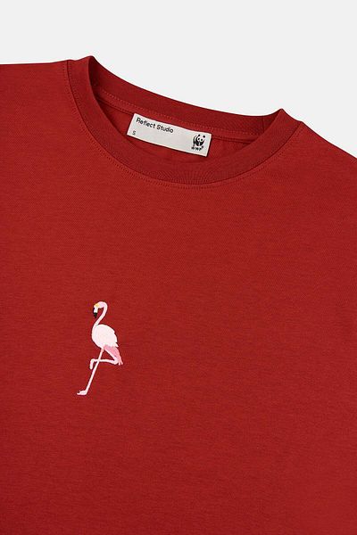 WWF Market Flamingo Ελαφρύ T-Shirt - Πλακάκι