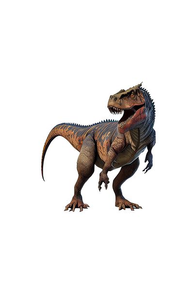 INOVATIX Set de 8 piese, autocolant dinozaur Carnotaurus, INOVATIX®. 6 cm