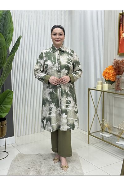 GK Full-Length Buttoned Tunic Suit