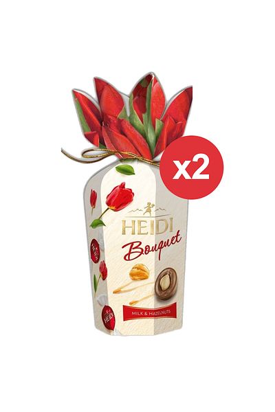 Heidi Praline de ciocolată cu alune Bouquet 120 gr x2BUC