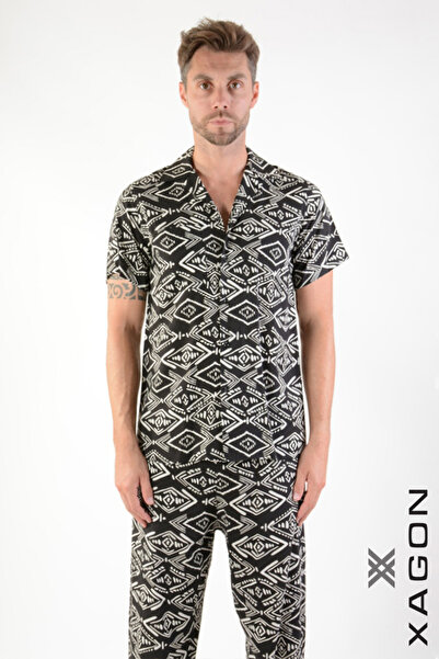 EXAGON ΠΟΥΚΑΜΙΣΟ FANTASY ΜΕ ΚΟΝΤΟ ΜΑΝΙΚΙ - XAGON - ΜΑΥΡΟ, XXL