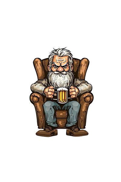 INOVATIX Set de 8 piese, autocolant Old John bând bere, INOVATIX®. 6 cm