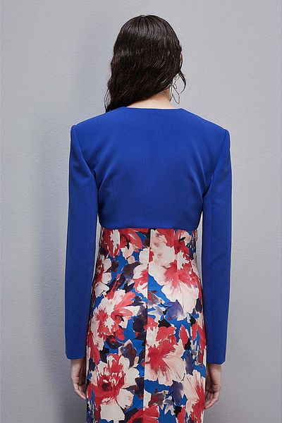 Patrizia Pepe CROP JACKET - PATRIZIA PEPE - ROYAL BLUE, 40