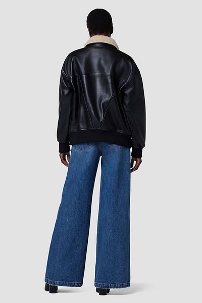 Hudson HIGH-RISE WIDE LEG DAMAGE JEANS - HUDSON - BLUE, 25
