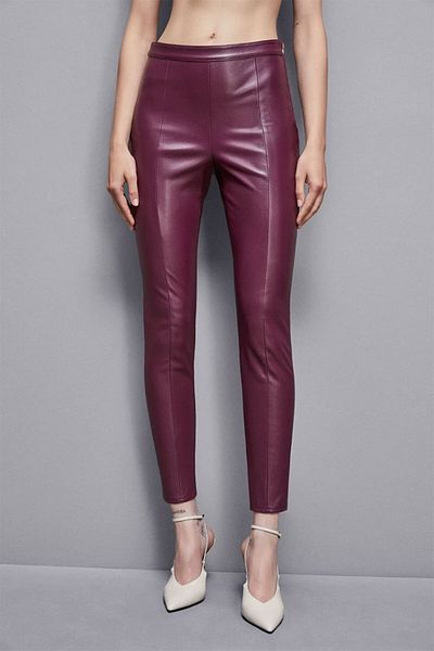 Patrizia Pepe Eco-leather Pants - - 44, Black