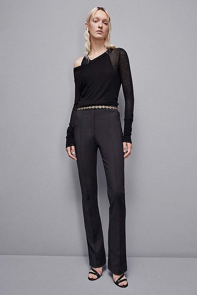Patrizia Pepe Slim Flare Pants - - 48, Black