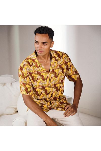 Iconic Leaf Printed Shirt