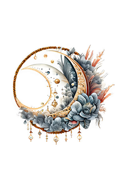 INOVATIX Set de 8 bucăți, autocolant bijuterie Dream Moon, INOVATIX®. 6 cm