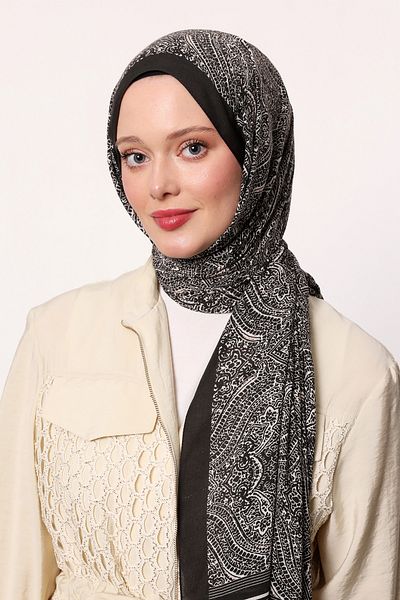 LuvenSara Patterned Silk Shawl