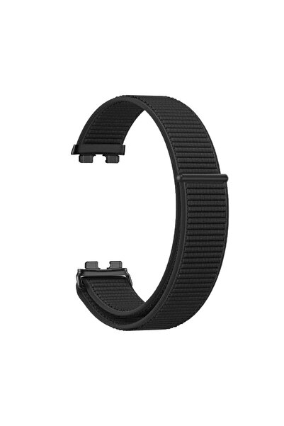 Dexmon Huawei Band 8 / 9 / 10 Uyumlu Hasır Örgü İnce Kumaş Cırtlı Kordon Bileklik