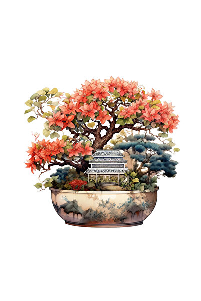 INOVATIX Set de 8 bucăți, autocolant Bonsai Thales, INOVATIX®. 6 cm