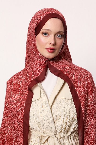 LuvenSara Patterned Silk Shawl