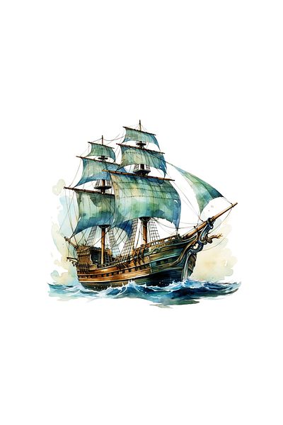 INOVATIX Set of 8, Sailboat Sticker, INOVATIX®. 6 cm