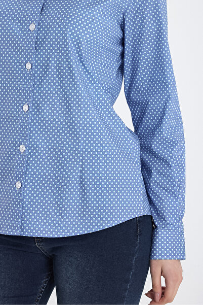 FİDEY Cămașă de damă din satin imprimat