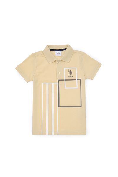 U.S. Polo Assn. Boy's Light Khaki T-Shirt 50307175-Vr183
