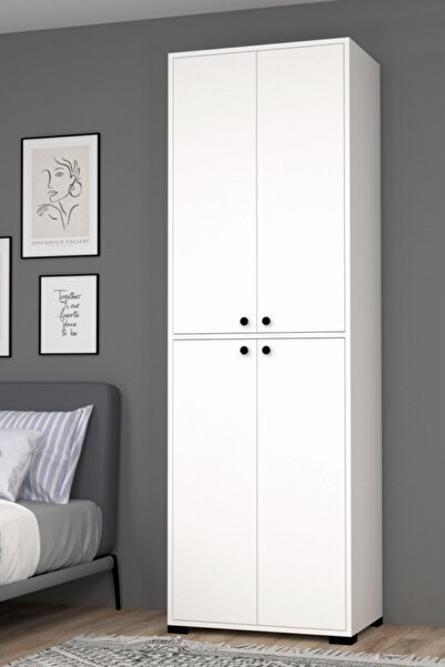 MOBİLİQUE Bükreş No.3 3 Raflı Askılı Bebek Odası Dolabı