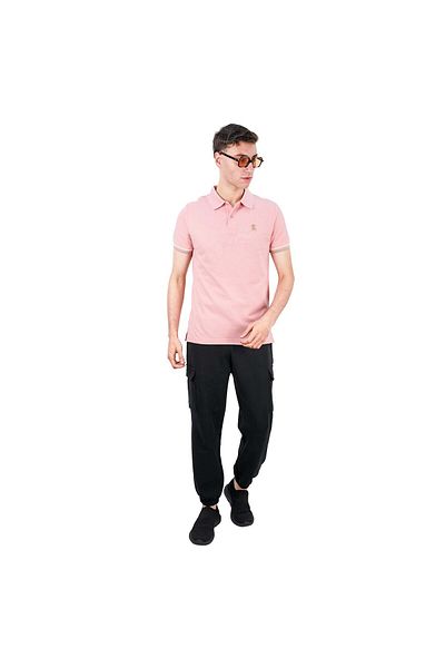 Giordano Men's Performance Polo: Classic Piqué, Tipped Collar, Embroidered Detail