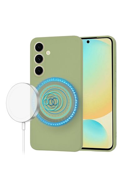 Techsuit Husă pentru Samsung Galaxy S24 FE - Techsuit SoftFlex MagSafe - Matcha
