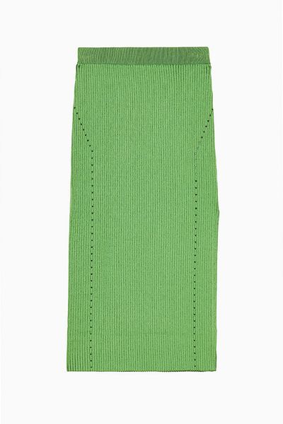 Patrizia Pepe FUSTĂ TRICOTATĂ BODYCON - PATRIZIA PEPE - VERDE, M