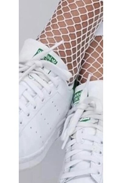 Bolero جوارب شريطية فضية مكونة من قطعتين - أبيض