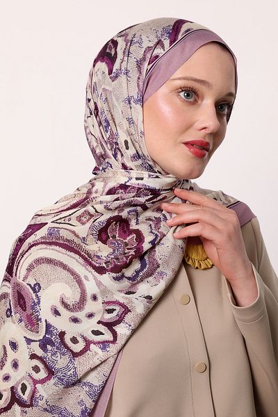 LuvenSara Patterned Silk Shawl