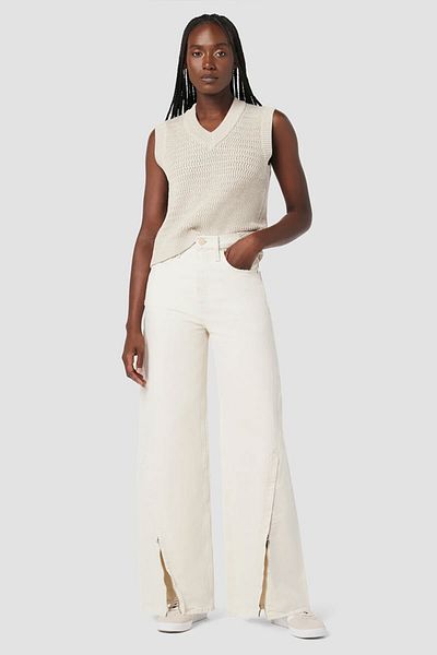 Hudson Blugi James Hr Frwd Seam cu picior lat și fermoar - - 29, bej