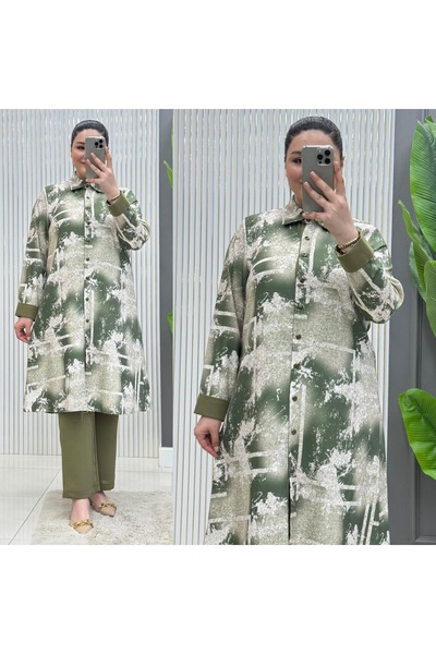 GK Full-Length Buttoned Tunic Suit