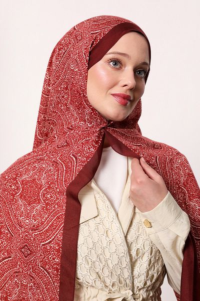 LuvenSara Patterned Silk Shawl
