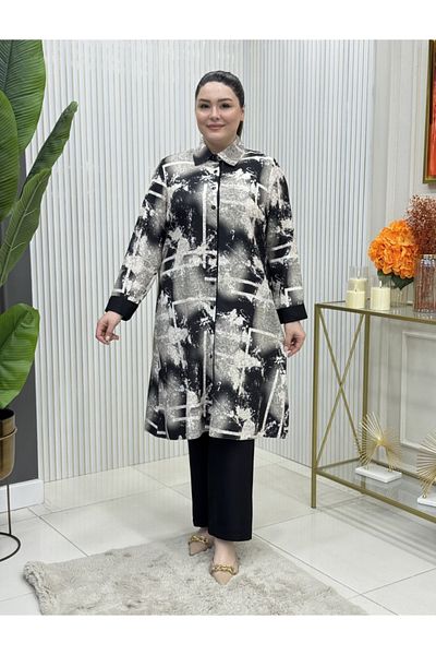 GK Full-Length Buttoned Tunic Suit