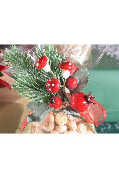 Decorer Set of 6 Christmas twigs 15 cm