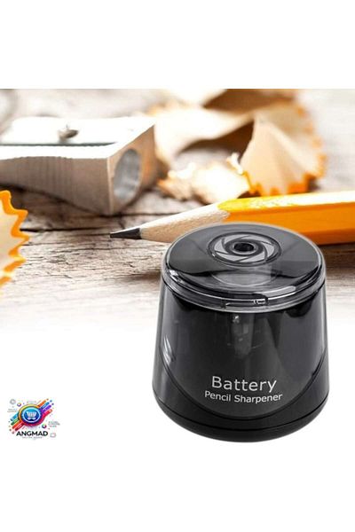 Creative Toys Ascuțitoare electrică pentru creioane ANGMAD, Neagră, Cilindrică