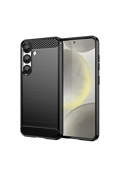 Techsuit Carcasă Samsung Galaxy S25 - Techsuit Carbon Silicone - Negru