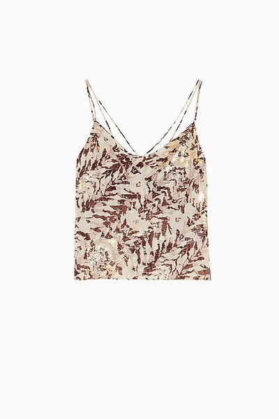 Patrizia Pepe TOP DIN JERSEY CU IMPRIMEU - PATRIZIA PEPE - BEJ, 44
