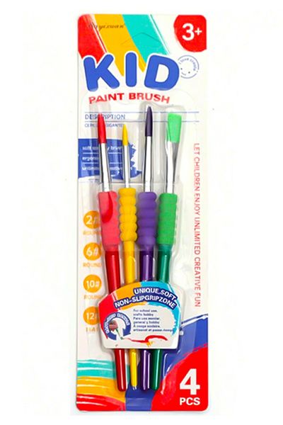 Temel Boyixman Children's Paint Brush Set of 4