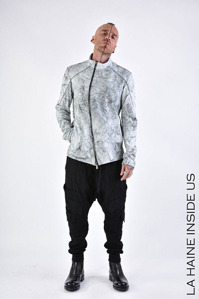 La Haine Inside Us LEATHER JACKET M - LA HAINE INSIDE US - WHITE, M