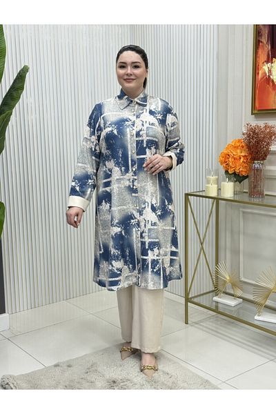 GK Full-Length Buttoned Tunic Suit