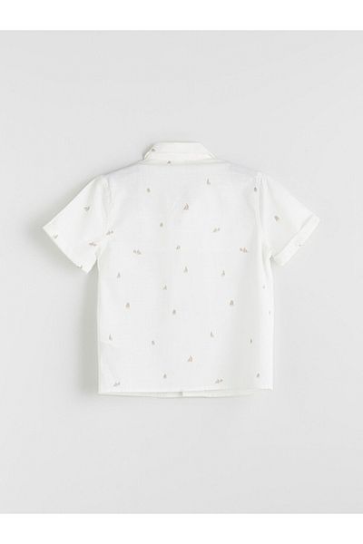 LC Waikiki Standard Pattern 100% Cotton Poplin Fabric Baby Boy Shirt