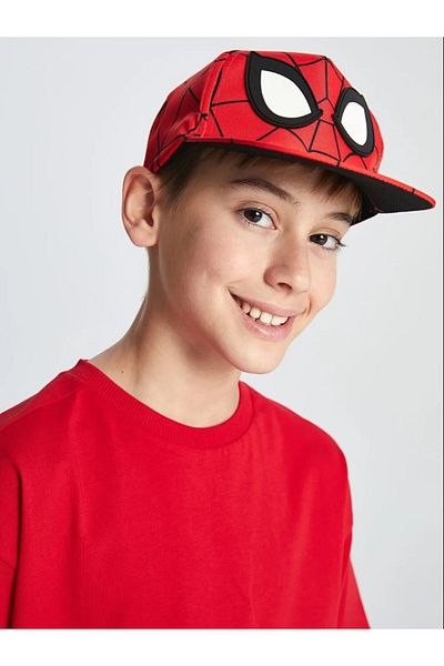 LC Waikiki Boy's Cap Hat with Red Spider-Man Figure