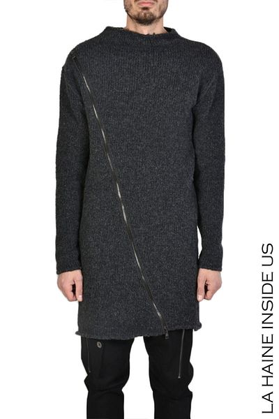 La Haine Inside Us NORBIT OVERSIZE SWEATER - LA HAINE INSIDE US - GRAY, L