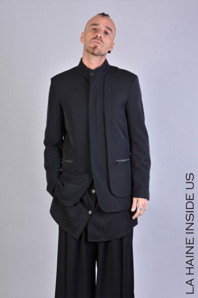 La Haine Inside Us REGULAR COOL WOOL JACKET - - BLACK, XL