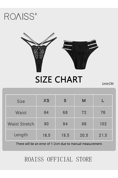 ROAISS 2 Pack Plus Size Women Briefs Ladies Low-Rise Seamless Panties