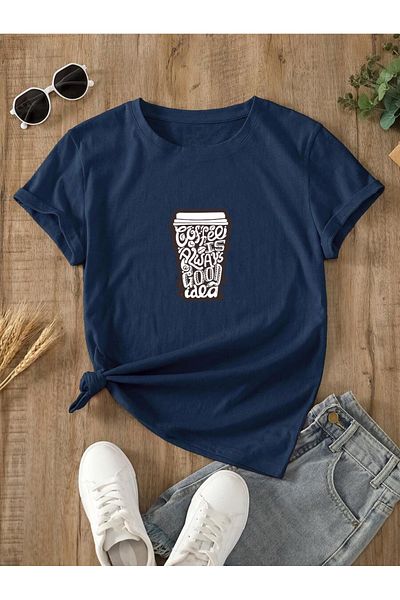 uyguntarz Μπλουζάκι με στάμπα Unisex Special Design για τους λάτρεις του καφέ