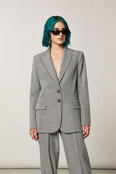 Patrizia Pepe Two-button Jacket - - Gray, 42