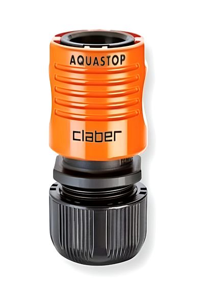 CLABER 5/8inch Aqua Stop Card Hose Coupling