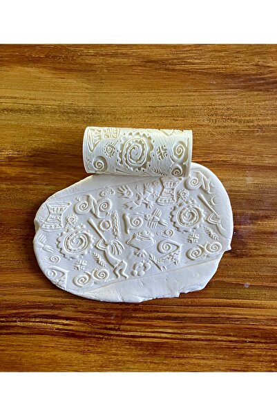 Volala Afrika Etnik Desenli Polimer Kil / Seramik Çamuru Doku/Desen Rulosu